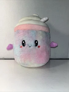 KELLYTOY Milkshake Pastel Tie Dye 9” Plush 2023 Pillow Decor Ice Cream - Picture 1 of 7