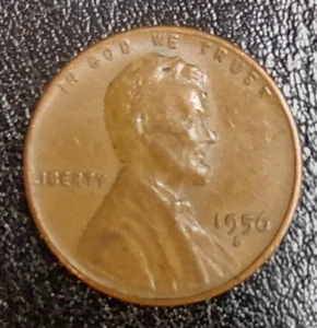 1956 D Weizenpfennig „L“ Fehler am Randfehler in „WIR“ auf Rückseite RAR Top Zustand - Bild 1 von 6