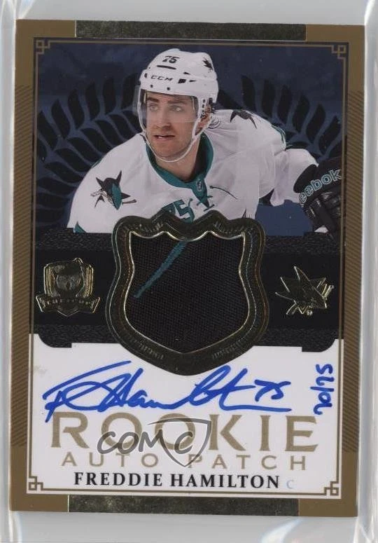 2013-14 The Cup Gold Patches/Auto /75 Freddie Hamilton RPA Rookie Patch Auto RC - Image 1 of 2