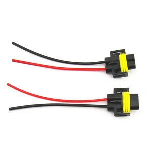 H11 H8 Female Adapter Wiring Sockets Wire fit headlight and foglight Sedan - Picture 1 of 5