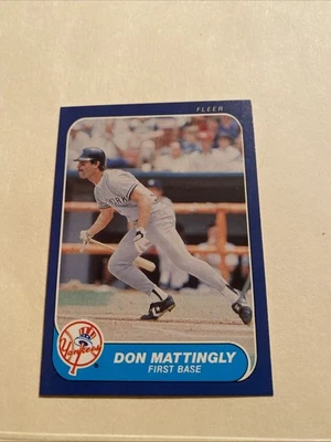 1986 Fleer — Don Mattingly No109 - Изображение 1 из 2