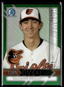 2016 Bowman Turn Two Green Hunter Harvey/D.J. Stewart /99 Orioles #TT-HS - Bild 1 von 2