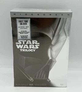 STAR WARS Trilogy (2004, WIDE SCREEN 4-Disc DVD Box Set) IV-V-VI-Bonus SEALED - Imagen 1 de 11