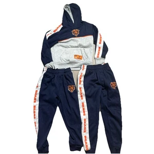 Traje de chándal (pantalones y camisa) ropa del equipo de la NFL Chicago Bears talla 8 juvenil ¡con extras! - Imagen 1 de 10