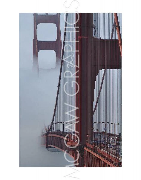 Golden Gate Bridge, Sabri Irmak, Wall Decor Art Print Poster  14" x 11" 139 - Image 1 of 1