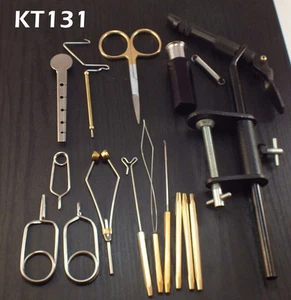 Fly Tying Tool Kit 16 piece w/ Super AA Vise - NEW- #KT131 - Picture 1 of 1