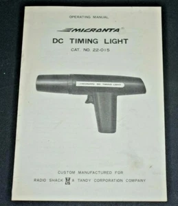 MICRONTA Manuale d'uso DC Timing Light modello 22-015 ~ RADIO SHACK - Foto 1 di 5