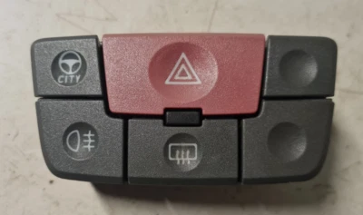 Paquete de interruptores de salpicadero Fiat Panda 169 2003-2012 peligros ciudad demolición de faros antiniebla  Foto 1 de 4