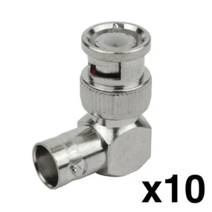 Adaptadores de ángulo recto Construct Pro BNC hembra a BNC macho (paquete de 10) - Imagen 1 de 6