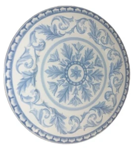 VTG Early 2000s Villeroy & Boch Casa Azul 12 1/8” Diam Round White Blue Germany - Picture 1 of 5