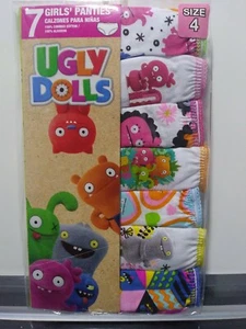 Ugly Dolls Girls Panties ~ Size 4 ~7 Pack ~ New ~ Free S/H - Picture 1 of 2