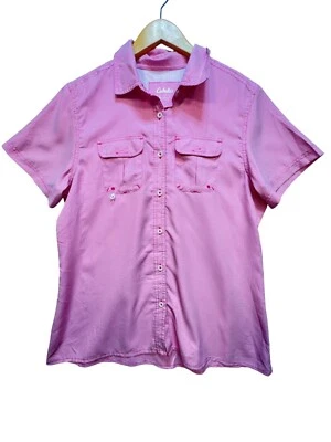 Cabelas Top Atlético Mujer Grande Rosa Guinga Pesca Camisa Informal Foto 1 de 4