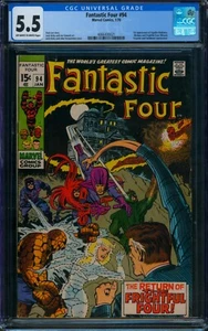 Fantastic Four #94 ⭐ CGC 5.5 ⭐ 1st App of AGATHA HARKNESS! Marvel Comic 1970 - Picture 1 of 2