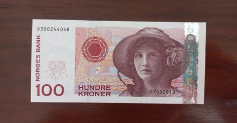 Norway nota 100 kroner 2010 unc Cover