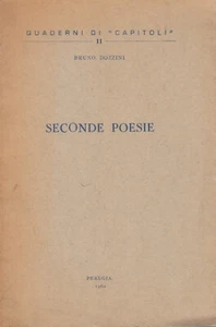 Dozzini Bruno Seconde poesie 1960 Perugia - Imagen 1 de 1