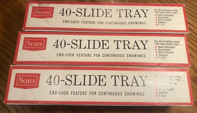 3 Three VINTAGE SEARS 40 - SLIDE TRAY END LOCK - Image 1 of 3