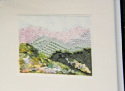 Julie Mar ‘MOUNTAIN SAMPLER - SUMMER’ 14ct Hand Painted Needlepoint Canvas KIT - Image 1 of 4