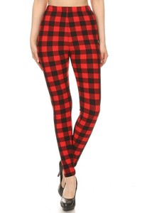 Las mejores ofertas en Rojo a Cuadros Leggings para Mujer | eBay