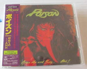 POISON- OPEN UP AND SAY AHH! CD JAPAN 1988 80's HAIR METAL GLAM 25DP-5023 - Picture 1 of 10