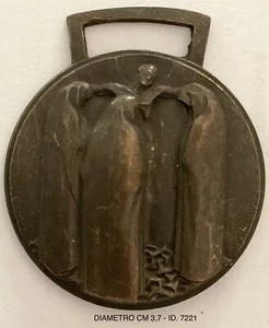 ANMIG MUTILATI INVALIDI GUERRA MED. PELLEGRINAGGIO 1925 TRENTINO OPUS SANTAGATA - Picture 1 of 6