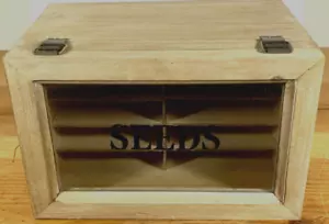 WOOD STORAGE BOX FOR GARDEN SEEDS JUST IN TIME FOR SPRING! LOOK NOW! - Picture 1 of 9