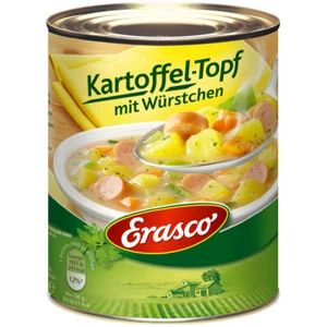 Erasco Kartoffel Topf mit Würstchen mit feinen Kräutern 800g - Picture 1 of 1