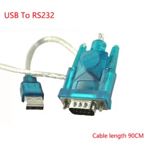 Adaptador serie USB-A macho a RS232 hembra DB9 cable convertidor serie 9 pines nuevo - Imagen 1 de 4