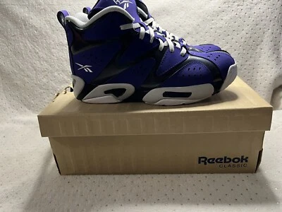 REEBOK KAMIKAZE 1 MID M41777 Clásico Niños Talla 6.5 Púrpura/Negro/Acero/Blanco Foto 1 de 4