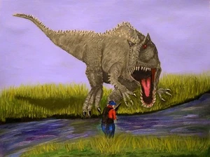 "The Hunter" (Indominus Rex) Jurassic World Limited Edition Art Print - Picture 1 of 1