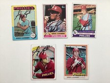 GREG LUZINSKI TOPPS Autographed/Signed Baseball Cards U-PICK PHILLIES 1975-81