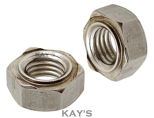 HEXAGON WELD NUTS HEX WELDING NUT A2 STAINLESS STEEL METRIC M3 M4 M5 M6 M10 M12 - Picture 1 of 2