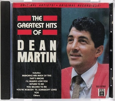 Dean Martin, The Greatest Hits Of Dean Martin [CD 1990 Capitol] Jazz Compilation - Image 1 of 4