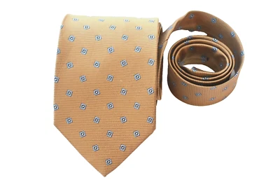 CORBATA HOMBRE BROOKS BROTHERS BEIGE/GEOMÉTRICA ANCHO: 3,50" LARGO: 59" Foto 1 de 3