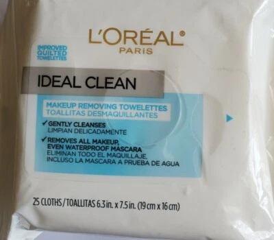  Toallitas faciales desmaquillantes L'Oreal Paris ideales limpias, 25 quilates  Foto 1 de 2