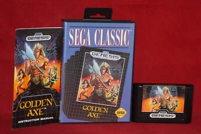 Golden Axe, Sega Classic (Sega Genesis, 1989) Authentic Game Cartridge - Image 1 of 4