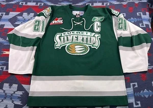 2006 EVERETT SILVERTIPS Zack Dailey WHL CHL Hockey Game Jersey Sz 48 Fight Strap - Picture 1 of 13