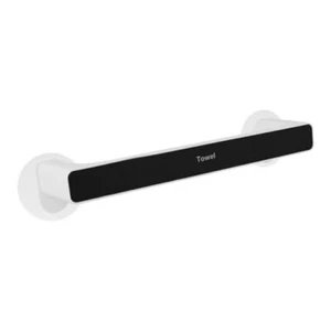  Suction Cup Towel Bar Shower Towel Holder Multifunctional Storage Holder Black - Picture 1 of 8