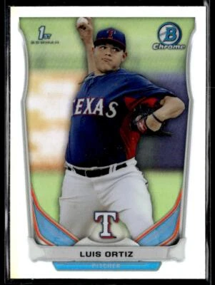 2014 Bowman Draft Chrome Refractors #CDP26 Luis Ortiz Texas Rangers - Image 1 of 2