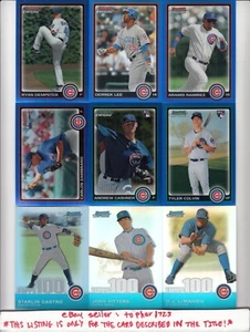 (BL) 2010 Bowman Chrome Topps 100 Refractor #455/499 STARLIN CASTRO #10 Cubs - Picture 1 of 1