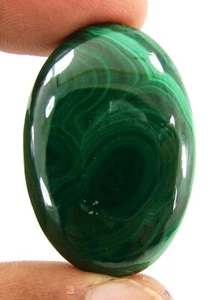 74.35 Ct Natural Green Malachite Gemstone Stone Cabochon Wire Wrap Stone - 14356 - Picture 1 of 2