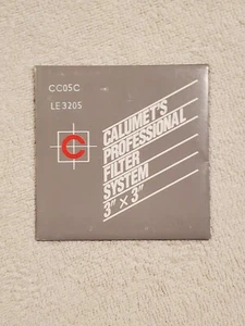 New Old Stock Calumet Filter System CC05C Cyan Color Correction, 75 x 75mm 3x3" - Picture 1 of 2