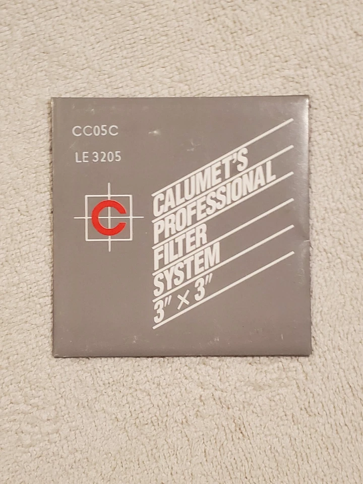 New Old Stock Calumet Filter System CC05C Cyan Color Correction, 75 x 75mm 3x3" - Image 1 of 2