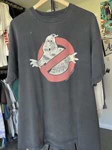 Vintage Y2K Ghostbusters movie promo big ghost black XL shirt