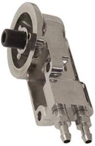 Chrome Oil Filter Mount For 92-99 Harley Evolution Dyna Softail Roadking 87137 - Picture 1 of 2