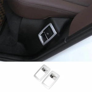 For BMW X3 G01 X4 G02 2018-21 ABS Silver Rear Seat Adjustment Button Cover Trim - Picture 1 of 7