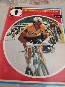 MIROIR DU CYCLISME N°205 MIROIR DU TOUR DE FRANCE 1975 THEVENET MERCKX POSTER