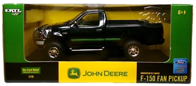 Camioneta pickup con ventilador Ertl 1/18 John Deere Ford F-150 XLT #15842 edición limitada Foto 1 de 4