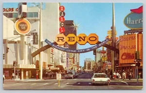 Reno NV Nevada Silber Dollar Harolds Clubs Casinos Glücksspiel um 1960 Postkarte - Bild 1 von 2