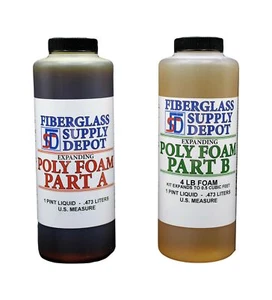 4 Lb. Density Expanding Pour Foam, 2 Part Polyurethane Closed Cell Liquid Foa... - Picture 1 of 6