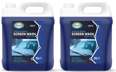 Screenwash 2 x 5L Concentrate Powerful De-Icer & Windscreen Cleaner -24°C Season - Image 1 of 3